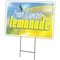 Signmission Fresh Squeezed Lemonade Yard Sign & Stake outdoor plastic coroplast window, C-DC-1216-Lemonade C-DC-1216-Lemonade - alternate 1